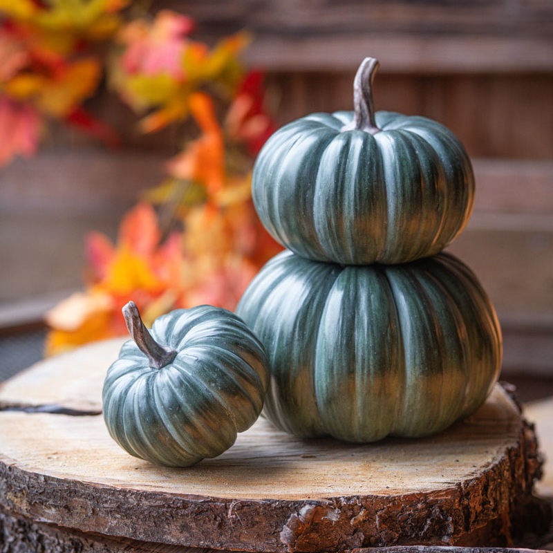 Pumpaserie – Stapelbara Gröna Pumpor 