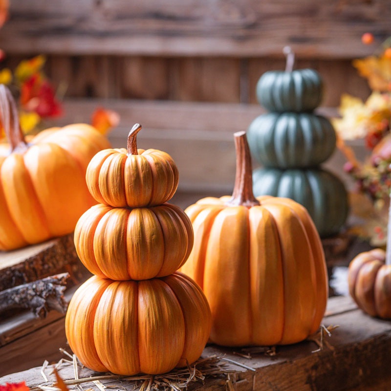 Pumpaserie – Stapelbara Orange Pumpor 