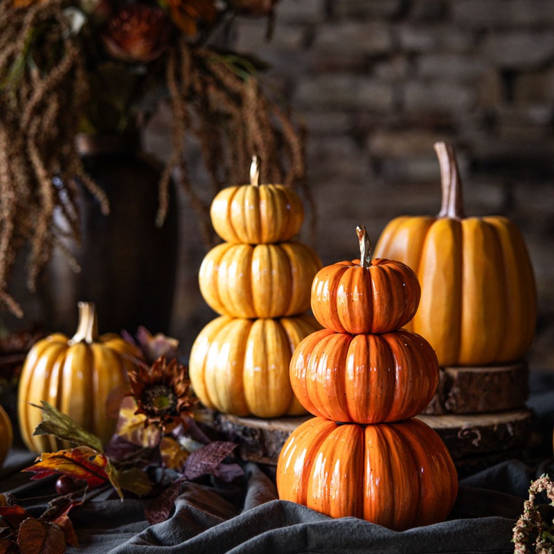 Pumpaserie – Stapelbara Orange Pumpor 