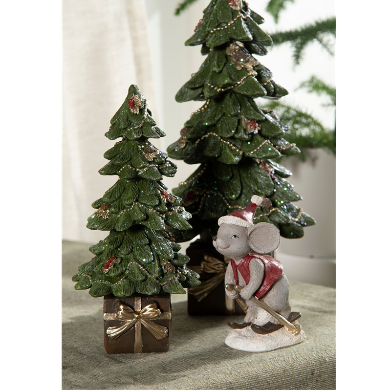 Dekorationsgran med Julklapp