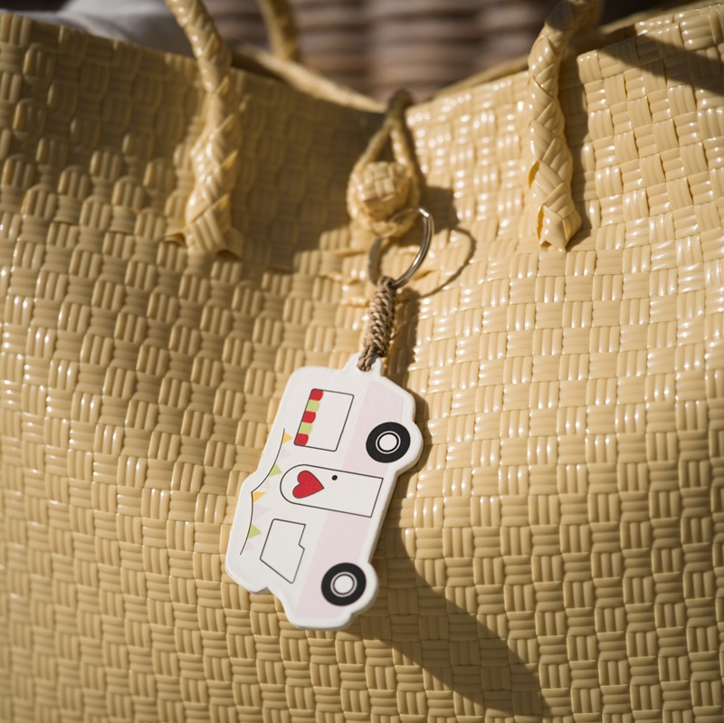 Nyckelring Husbil Rosa