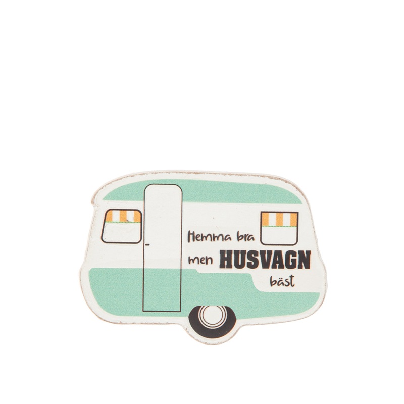 Kylskåpsmagnet Husvagn