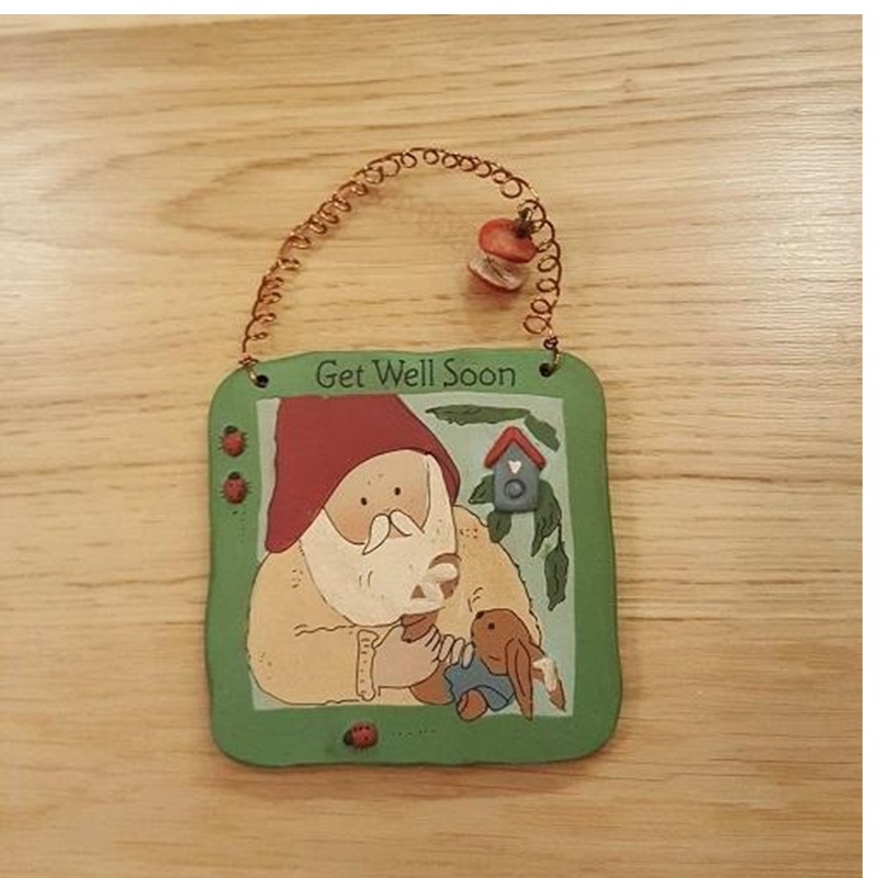 Mini tavla Get well soon