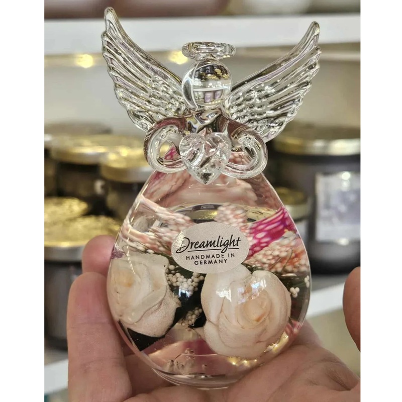 Glasängel – Vitrosa blomma