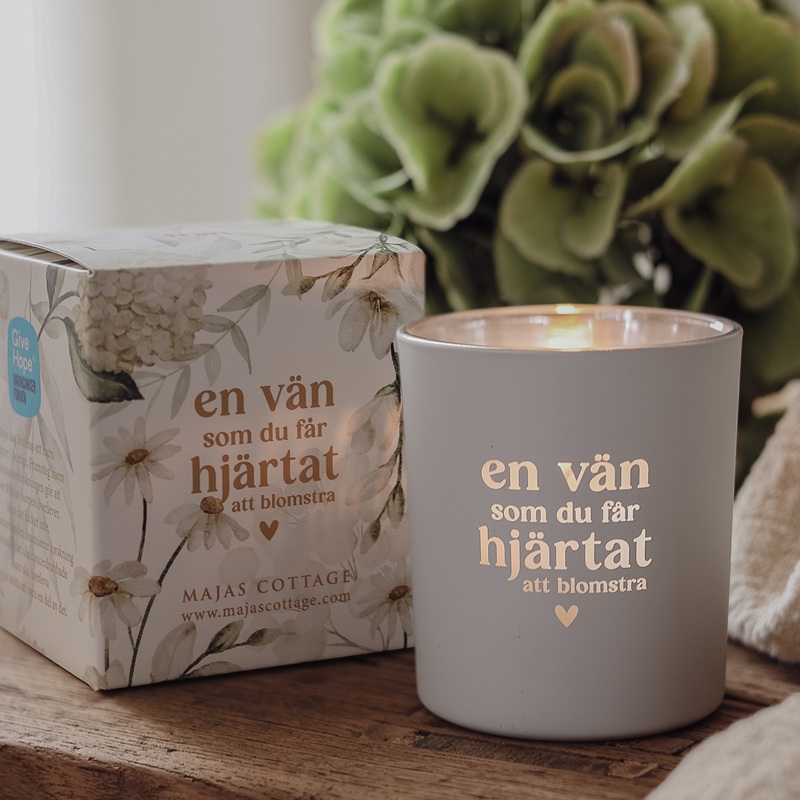 Majas lykta En vän som du får hjärtat att blomstra