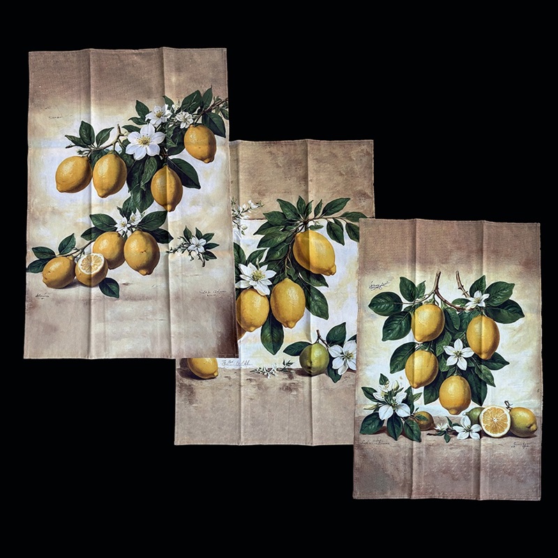 Kökshandduk Citroner 3-pack