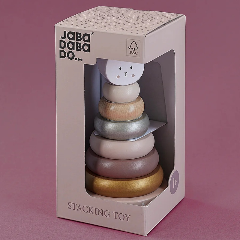 Träleksak Stapelbar Kanin 