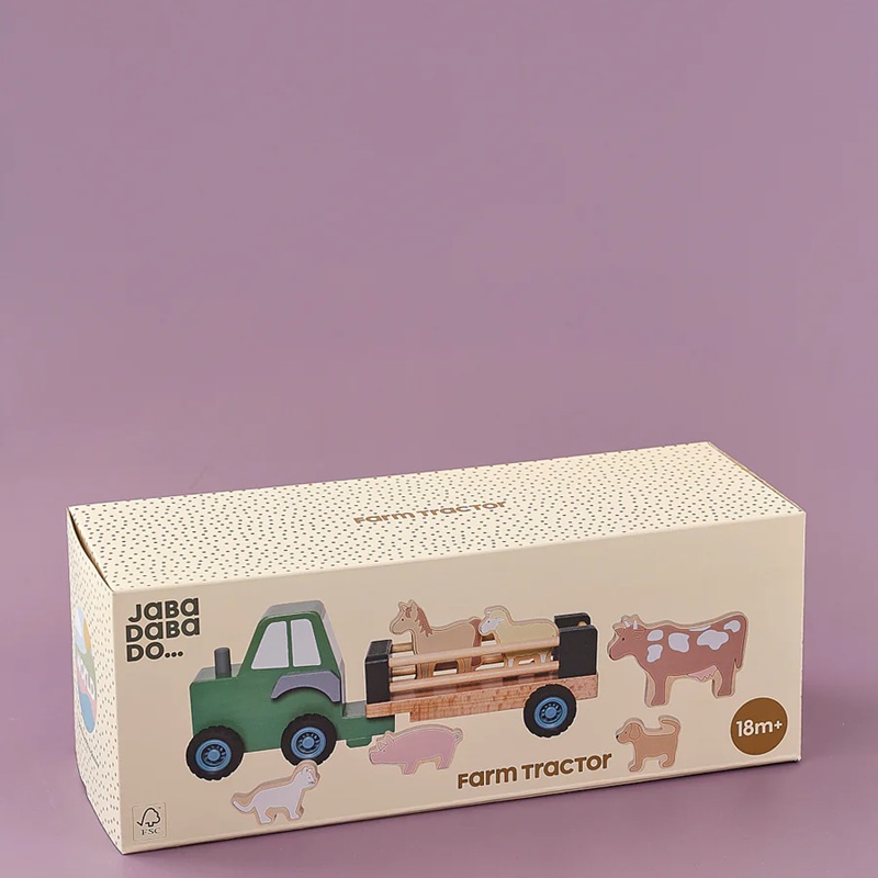 Traktor med gårdsdjur