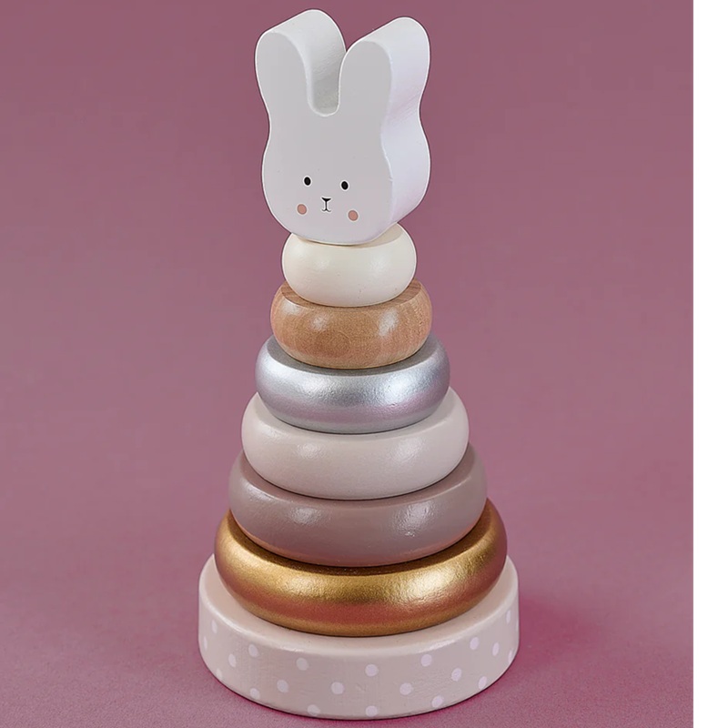 Träleksak Stapelbar Kanin 