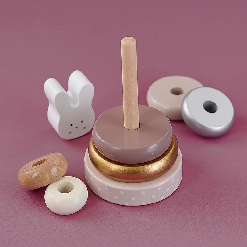 Träleksak Stapelbar Kanin 