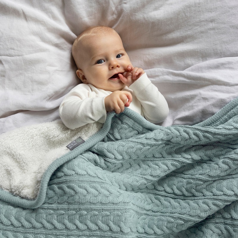 Vinter & Bloom Cuddly Sage Green babyfilt