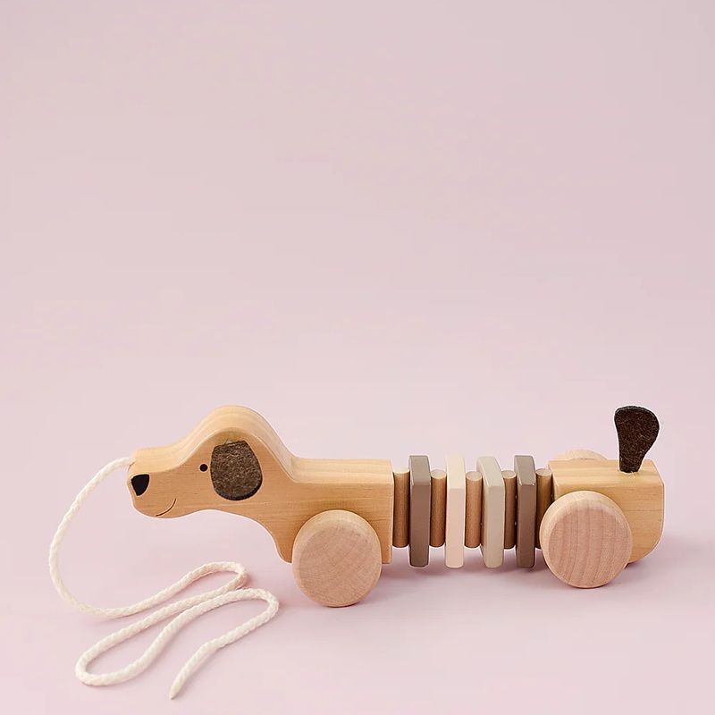 Dragträleksak Hund