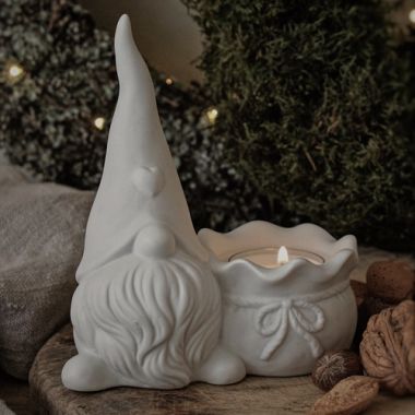 Majas Mr Santa med hållare för värmeljus