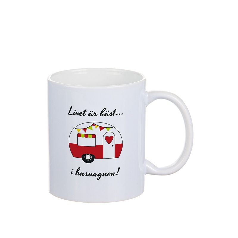 Mugg Husvagn Röd