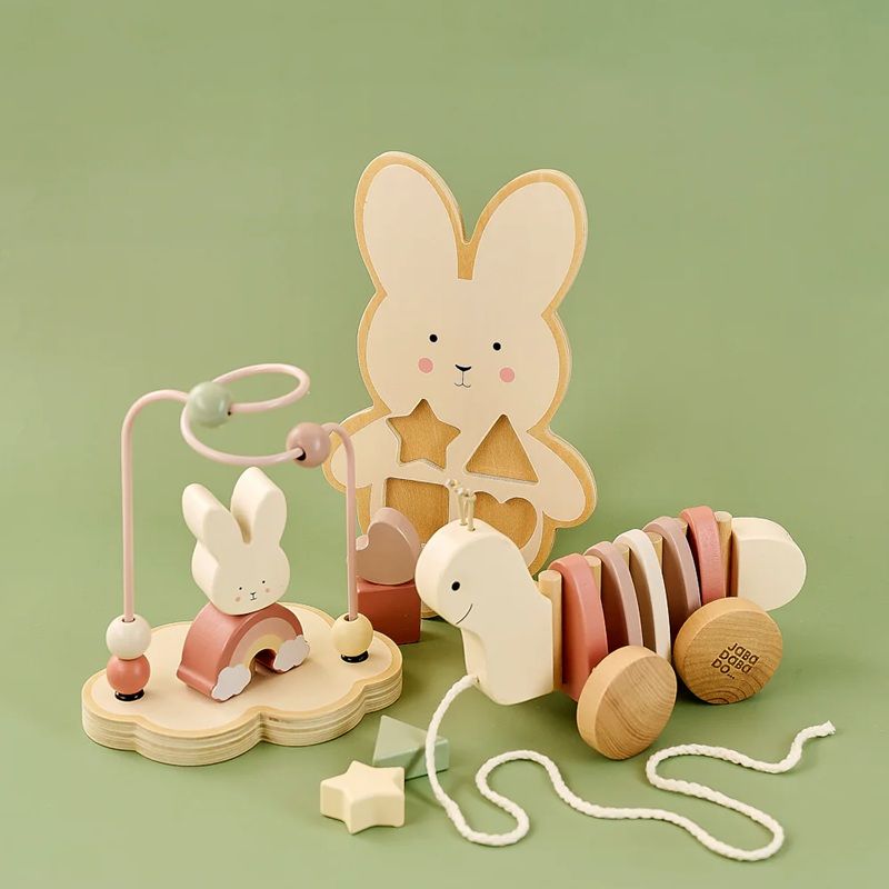 Träleksak Gift set Bunny