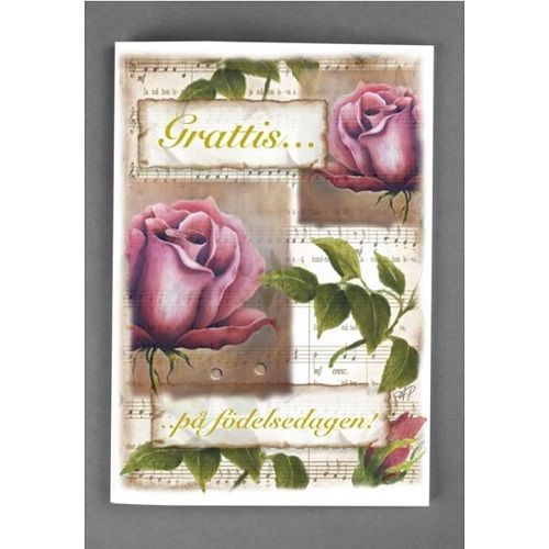 Deluxe kort Grattis på födelsedagen