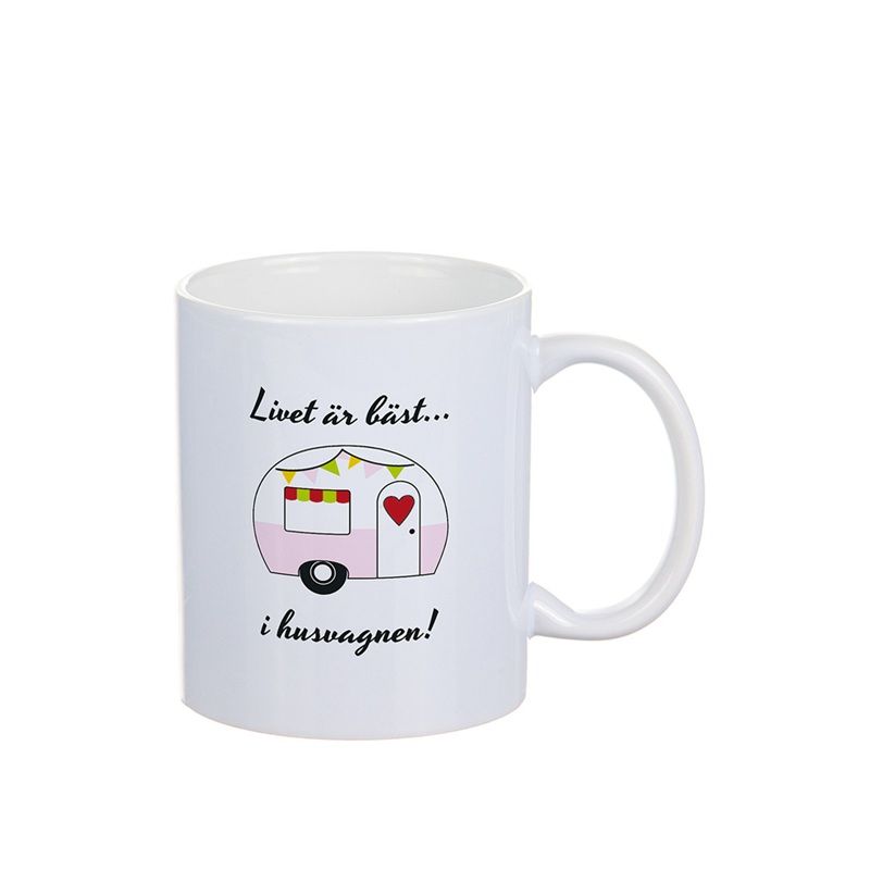 Mugg Husvagn Rosa