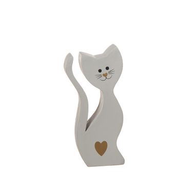 <span class="jp_product_title">Sittande katt i trä- grå</span>