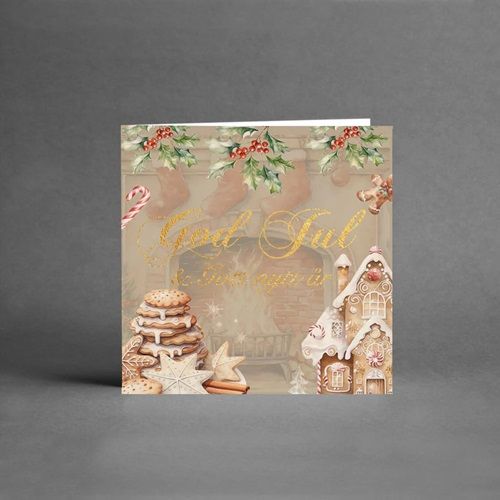 Julkort - God Jul & Gott Nytt  År