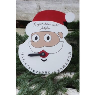 Tomten "Dagar kvar till jul" i trä