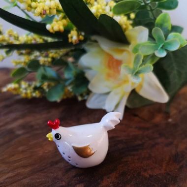 Mini Tupp Vit/ Guld