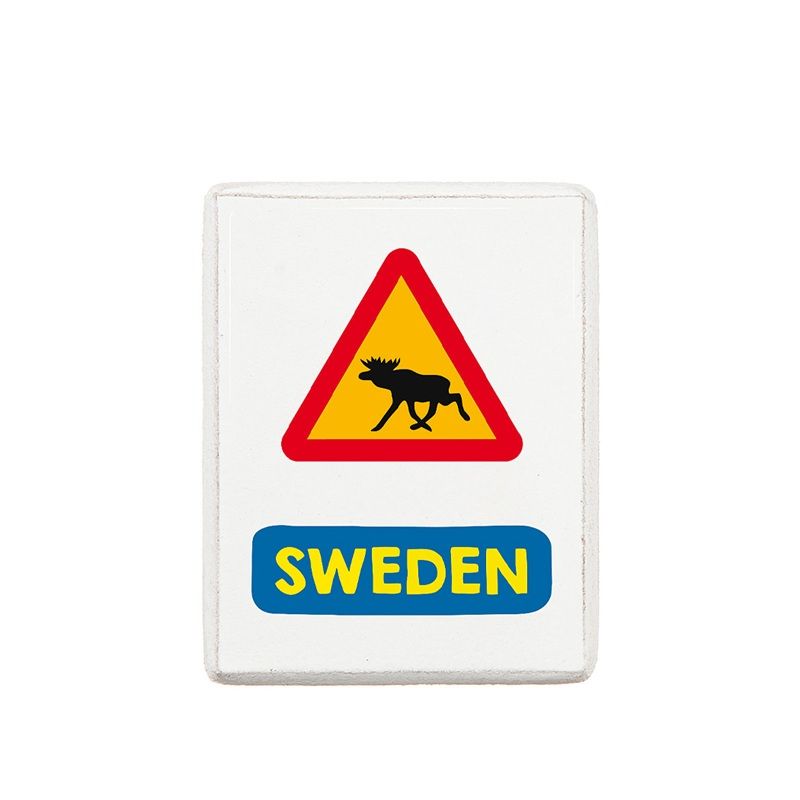 Kylskåpsmagnet i trä