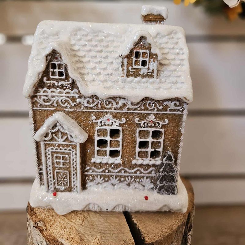 Pepparkakshus med LED