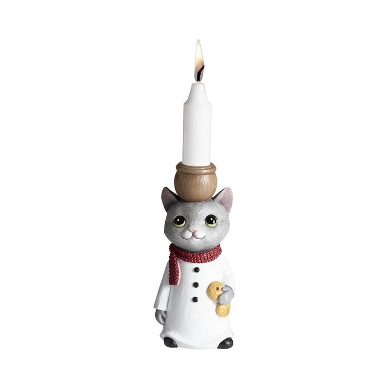 Ljusstake Katt, Snögubbe